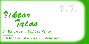 viktor talas business card